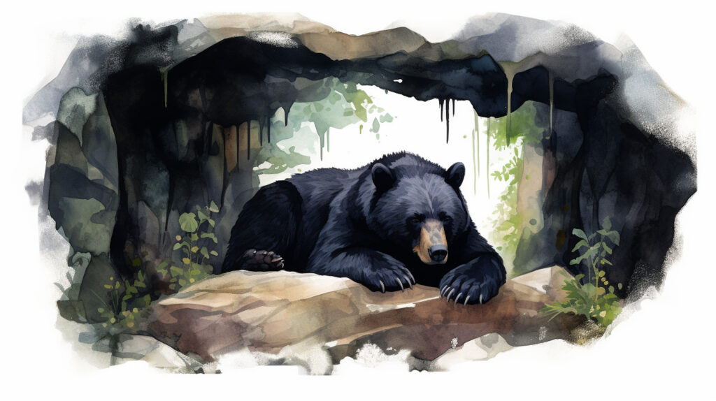 black bear hibernation