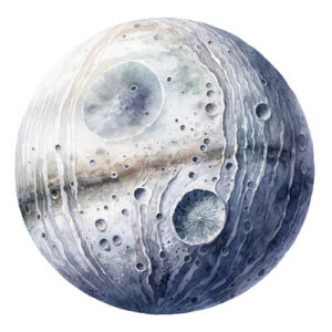 Ganymede - moon of jupiter, the largest planet in the solar system