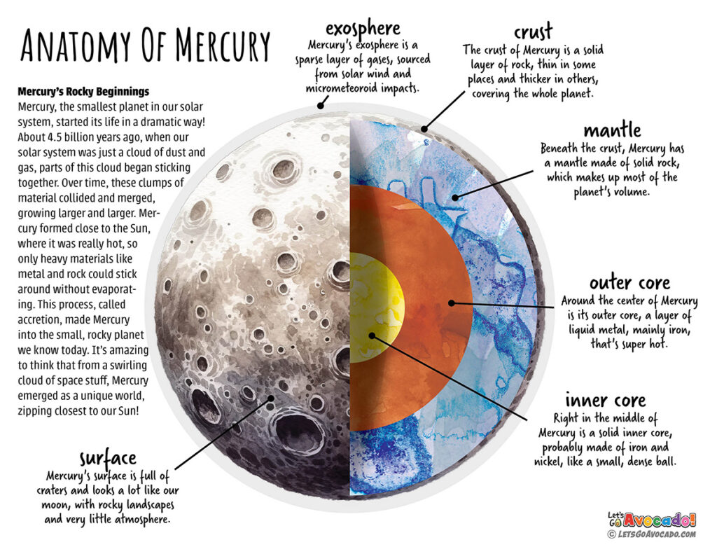 facts about planet mercury - what is mercury made of
