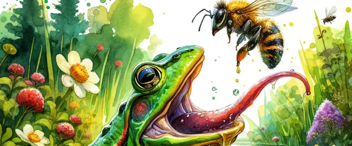Bees interaction with living things predation
